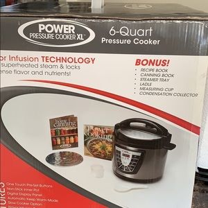 NIB POWER XL PRESSURE COOKER 6qt
